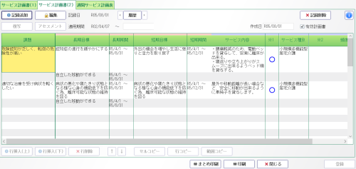 『寿』サービス計画書